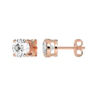 7mm Classic Four Prong Stud Earrings