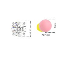 7mm Classic Four Prong Stud Earrings