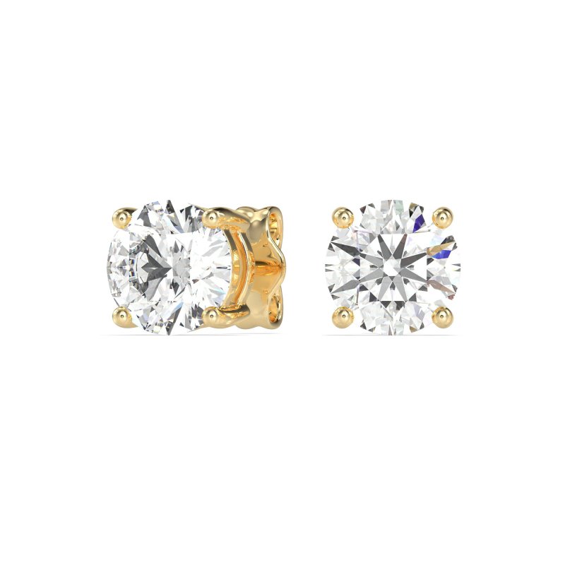 7mm Classic Four Prong Stud Earrings