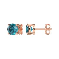 7mm Classic Four Prong Stud Earrings