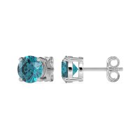 7mm Classic Four Prong Stud Earrings