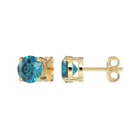 7mm Classic Four Prong Stud Earrings