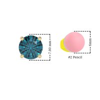 7mm Classic Four Prong Stud Earrings