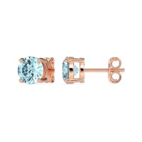 7mm Classic Four Prong Stud Earrings