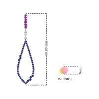Pave Tear Drop Dangling Earrings