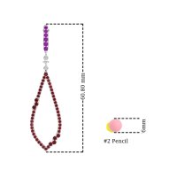 Pave Tear Drop Dangling Earrings