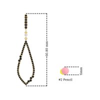 Pave Tear Drop Dangling Earrings