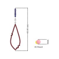 Pave Tear Drop Dangling Earrings