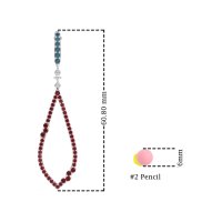 Pave Tear Drop Dangling Earrings