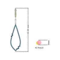 Pave Tear Drop Dangling Earrings