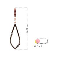 Pave Tear Drop Dangling Earrings