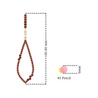 Pave Tear Drop Dangling Earrings