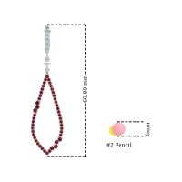 Pave Tear Drop Dangling Earrings