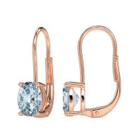 Shepard Hook Oval Stud Earrings