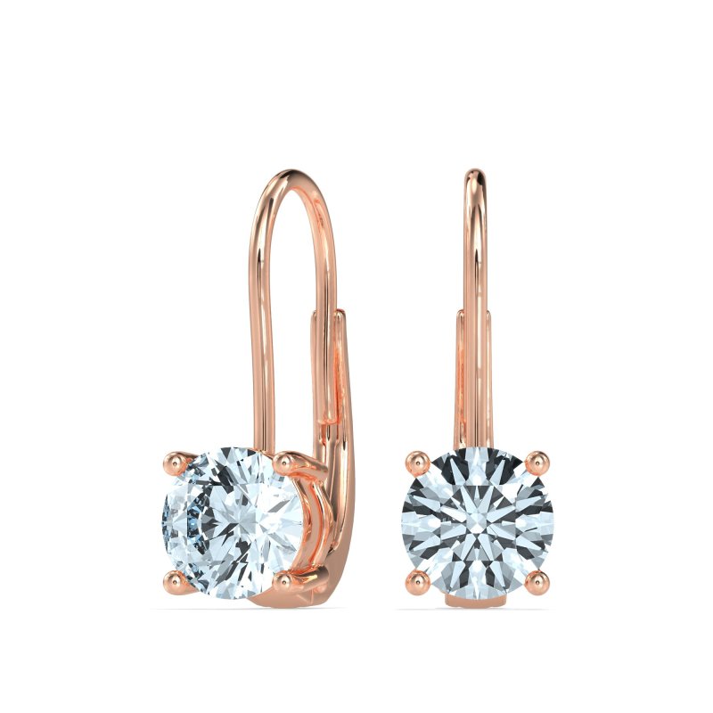 Shepard Hook Round Stud Earrings