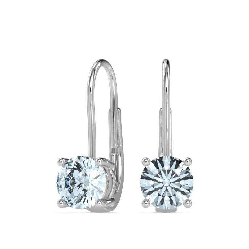 Shepard Hook Round Stud Earrings