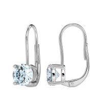 Shepard Hook Round Stud Earrings