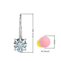 Shepard Hook Round Stud Earrings