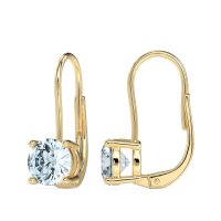 Shepard Hook Round Stud Earrings