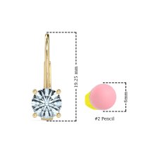 Shepard Hook Round Stud Earrings