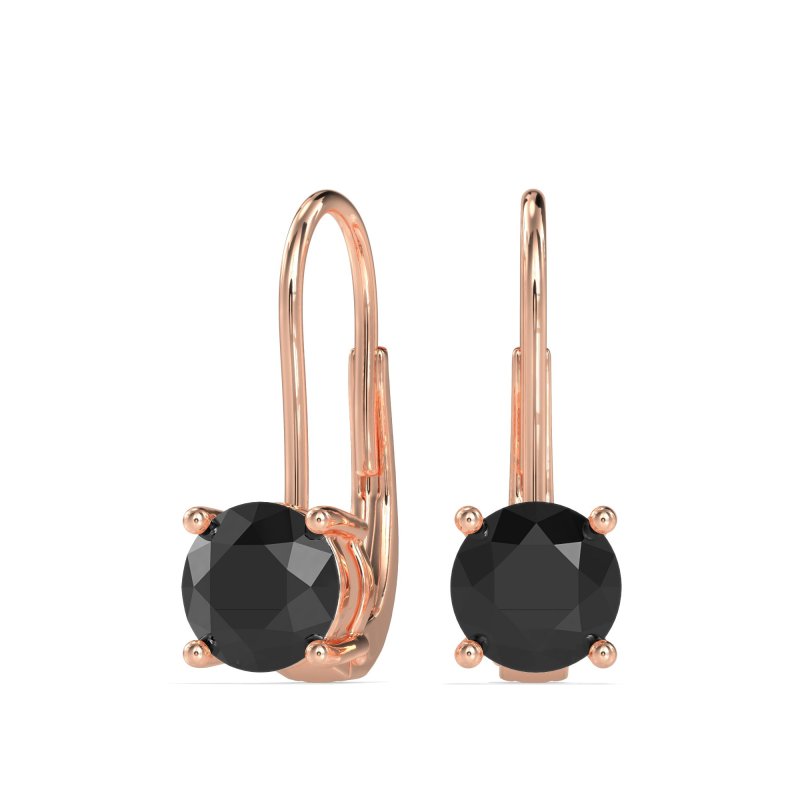 Shepard Hook Round Stud Earrings