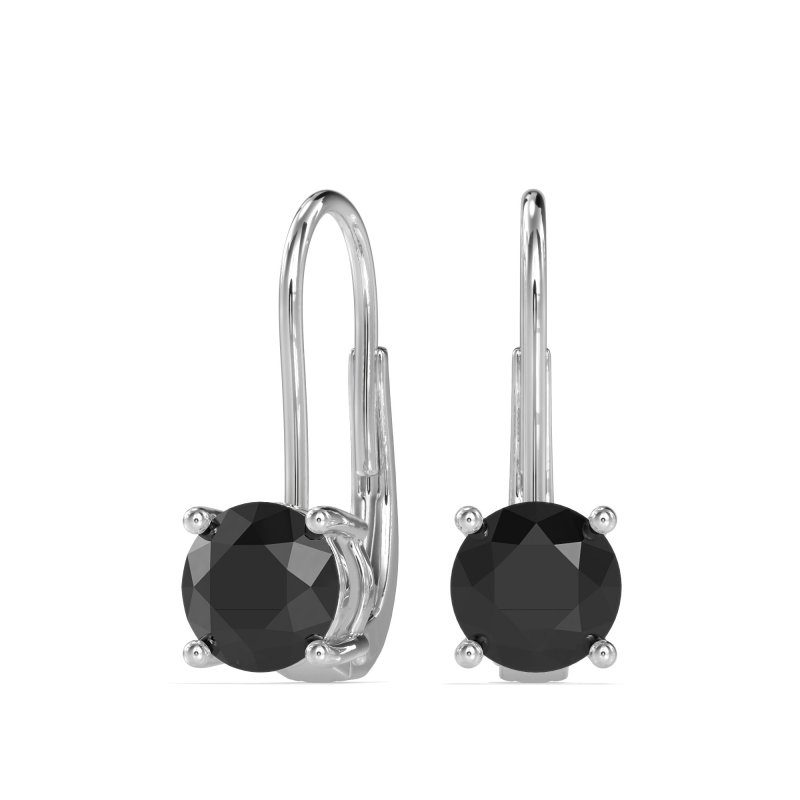 Shepard Hook Round Stud Earrings