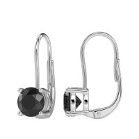 Shepard Hook Round Stud Earrings