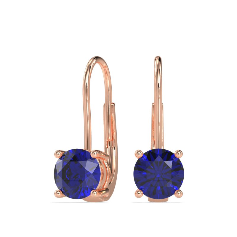 Shepard Hook Round Stud Earrings