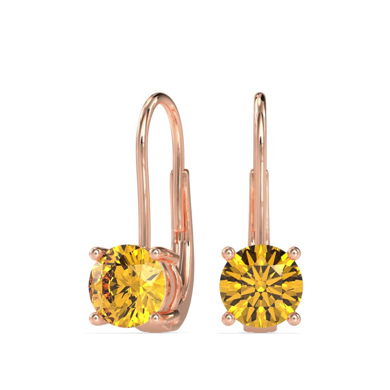 Shepard Hook Round Stud Earrings