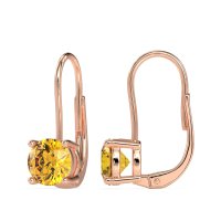 Shepard Hook Round Stud Earrings