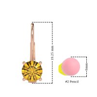 Shepard Hook Round Stud Earrings