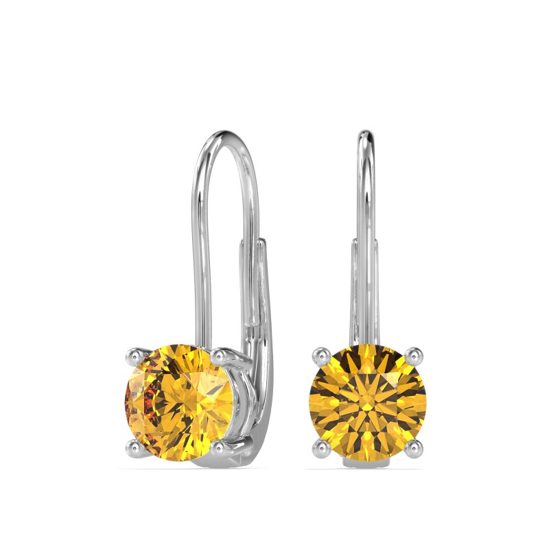 Shepard Hook Round Stud Earrings