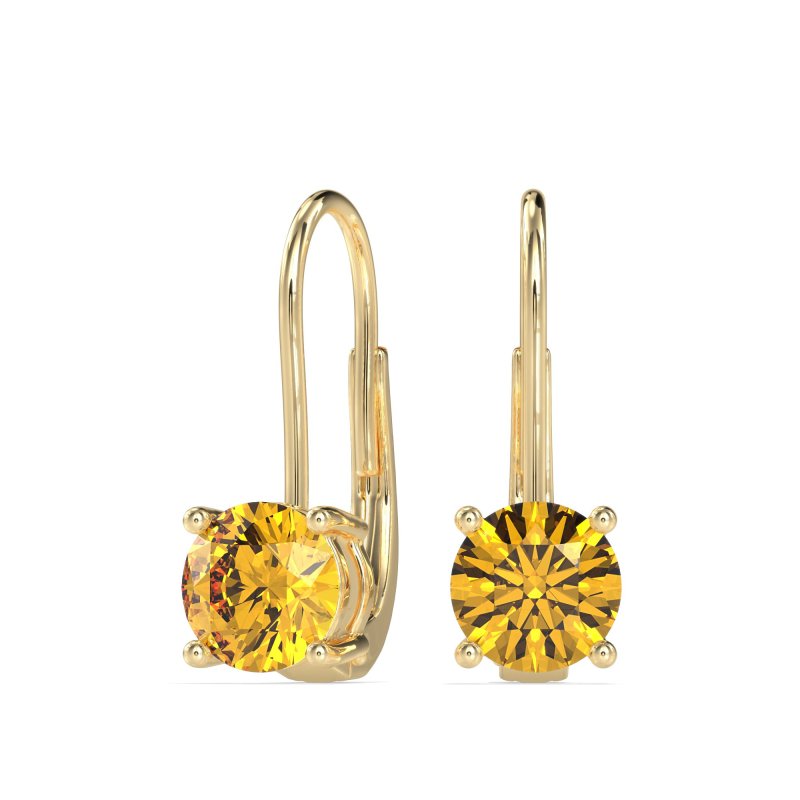 Shepard Hook Round Stud Earrings