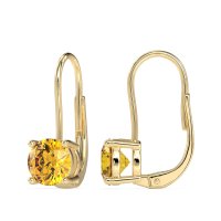 Shepard Hook Round Stud Earrings