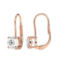 Shepard Hook Round Stud Earrings