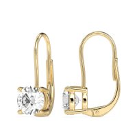 Shepard Hook Round Stud Earrings