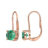 Shepard Hook Round Stud Earrings