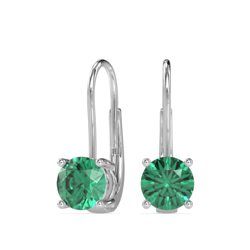 Shepard Hook Round Stud Earrings