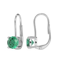 Shepard Hook Round Stud Earrings