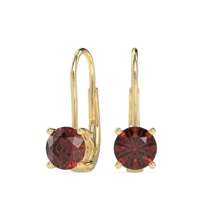 Shepard Hook Round Stud Earrings