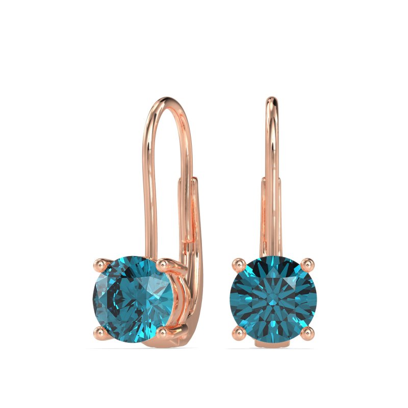 Shepard Hook Round Stud Earrings