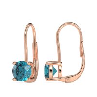 Shepard Hook Round Stud Earrings