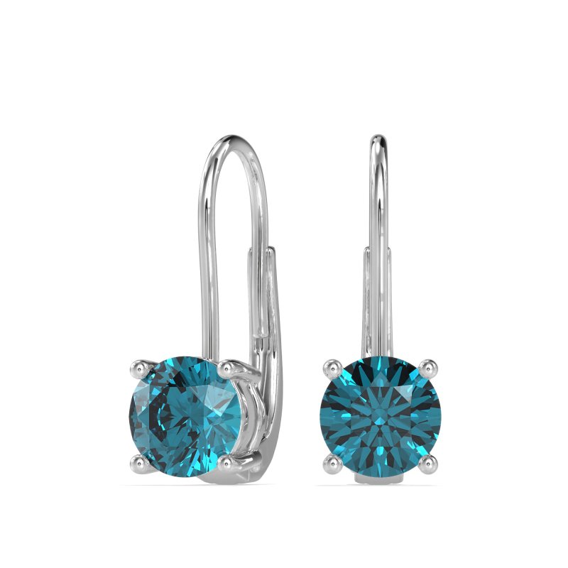 Shepard Hook Round Stud Earrings