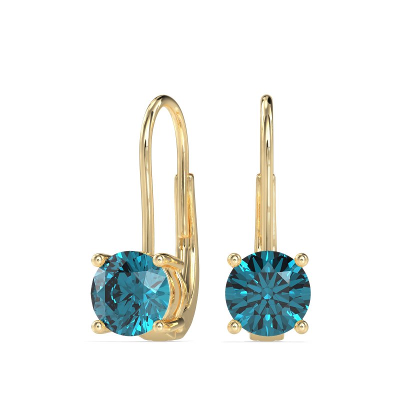 Shepard Hook Round Stud Earrings