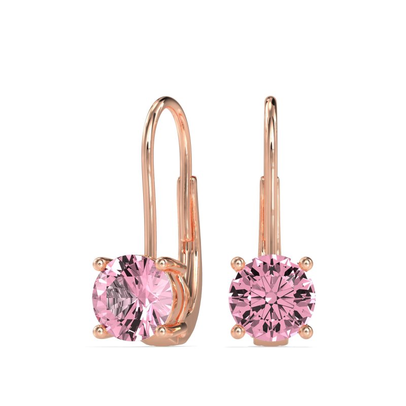 Shepard Hook Round Stud Earrings