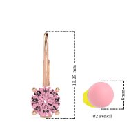 Shepard Hook Round Stud Earrings