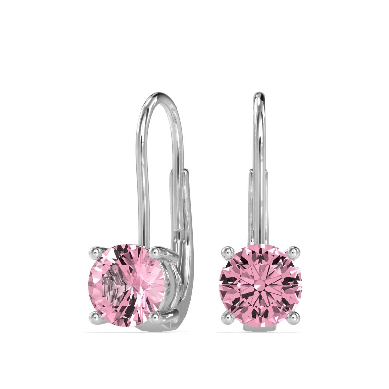 Shepard Hook Round Stud Earrings