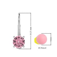Shepard Hook Round Stud Earrings