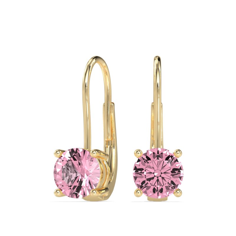 Shepard Hook Round Stud Earrings