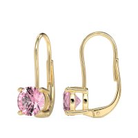 Shepard Hook Round Stud Earrings